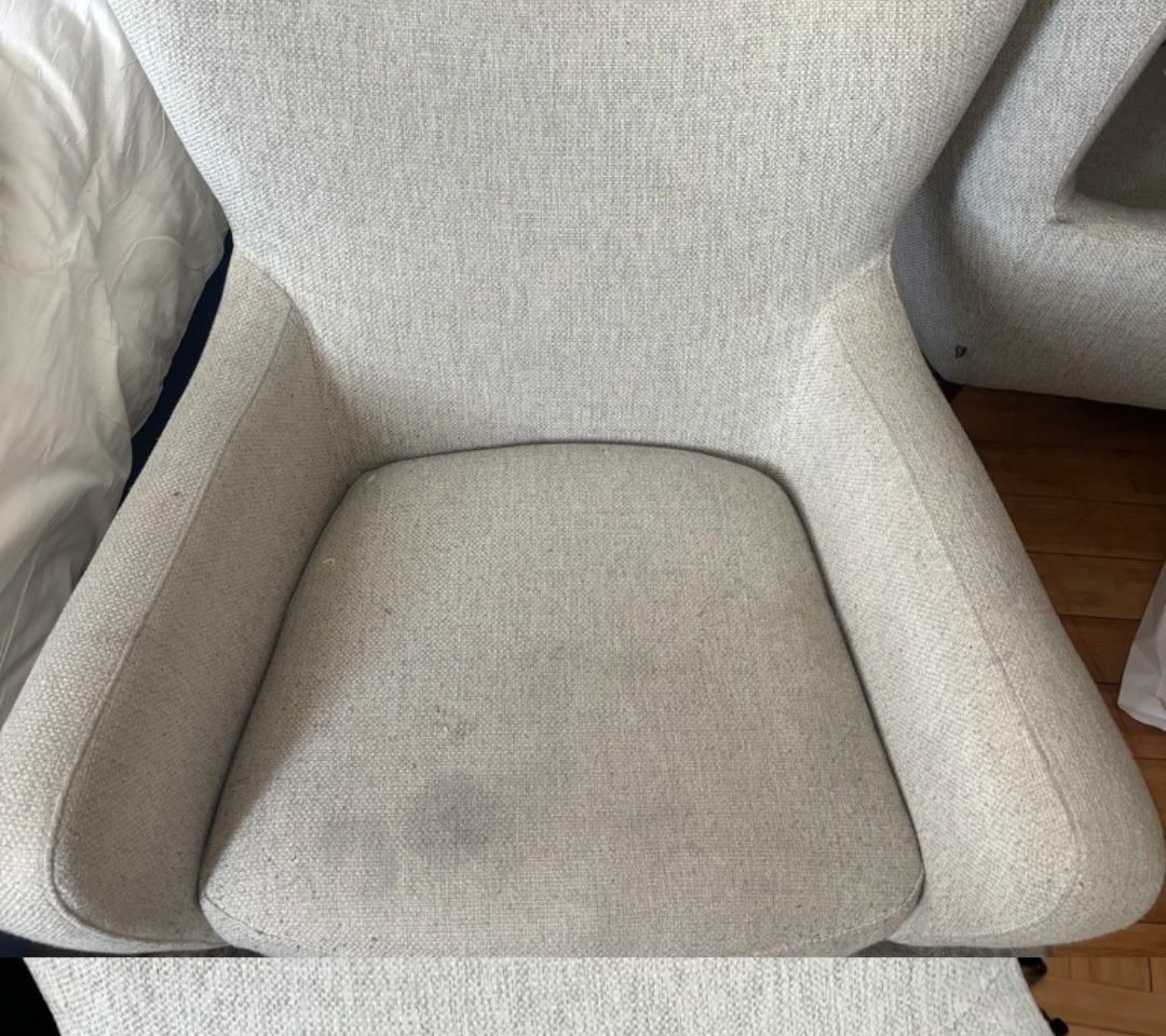 Chair deep cleaning in Needham before cleaning